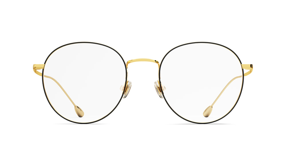Gold with Black Rim